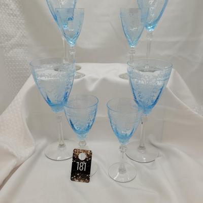 Fostoria June Blue - Water & Wine Stems