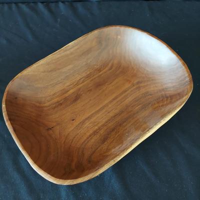 Artisan Carved Stoneware Crock, Turned Wood Platter & More Pottery (FP-BBL)