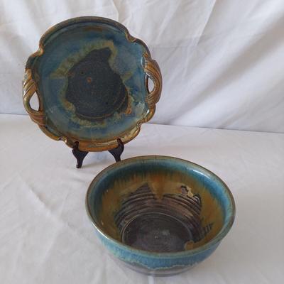 Two Signed Pottery Pieces (FP-BBL)