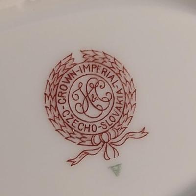 Crown Imperial Czechoslovakia Serving Pieces