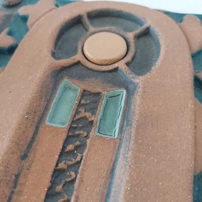 Kathy Triplett “Public Service” Hand Pressed Tile (FP-BBL)