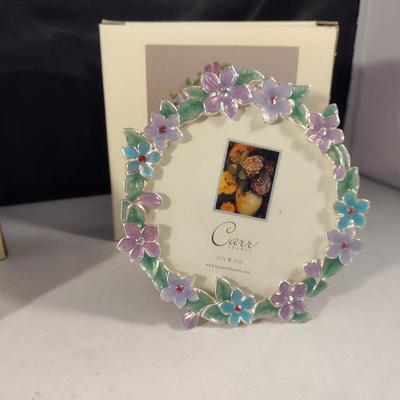Pair of Carr Enameled Picture Frames