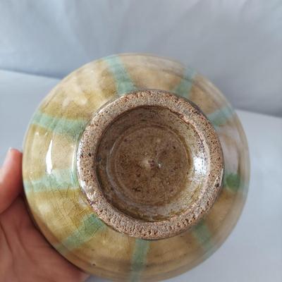 Tan & Blue Glazed Pottery (FP-BBL)