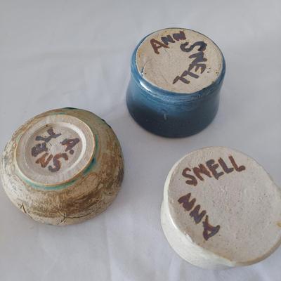 Tan & Blue Glazed Pottery (FP-BBL)