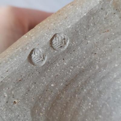 Signed Teal & Terracotta Glazed Stoneware Pottery (FP-BBL)