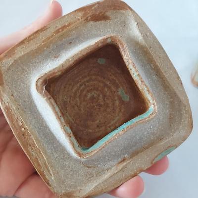 Signed Teal & Terracotta Glazed Stoneware Pottery (FP-BBL)
