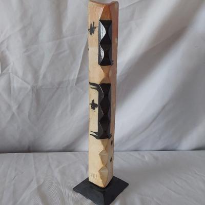 Terry Gess Abstract Stoneware Vase (FP-BBL)