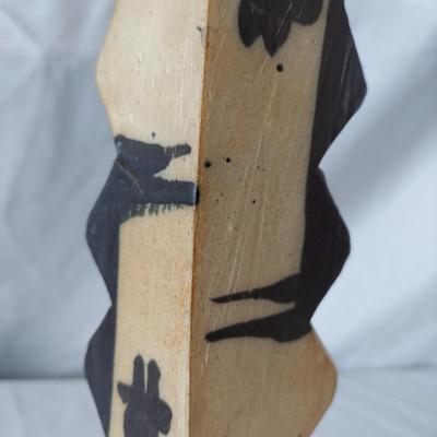 Terry Gess Abstract Stoneware Vase (FP-BBL)