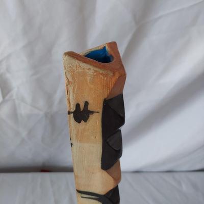 Terry Gess Abstract Stoneware Vase (FP-BBL)