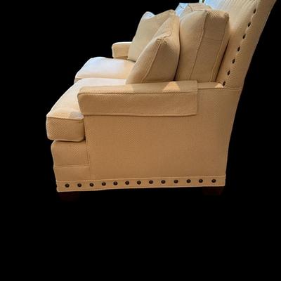American Bungalow Collection Upholstered Loveseat with Nailhead Trim