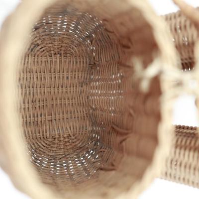 Vintage Wicker Monkey Purse Basket
