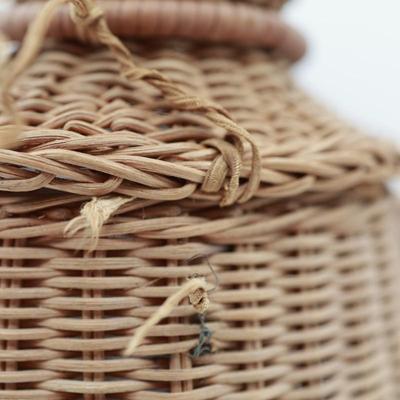 Vintage Wicker Monkey Purse Basket