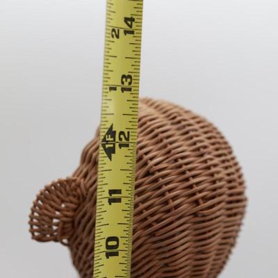 Vintage Wicker Monkey Purse Basket