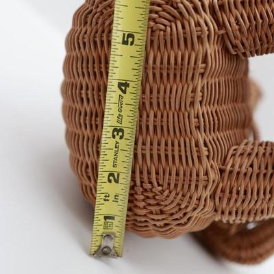 Vintage Wicker Monkey Purse Basket