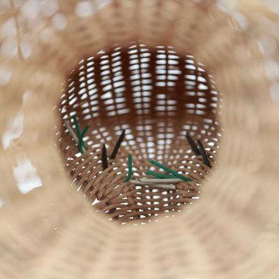 Vintage Wicker Monkey Purse Basket
