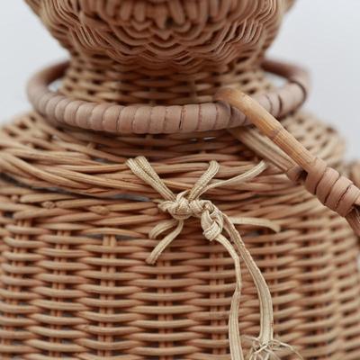 Vintage Wicker Monkey Purse Basket