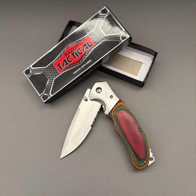 Razor Tactical - Survival Knife Series - Red/Green/Orange Handle