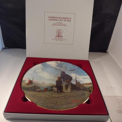 Norman Rockwell Collector's Plates with Original Boxes- Four Pieces (Choice A)