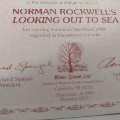 Norman Rockwell Collector's Plates with Original Boxes- Four Pieces (Choice A)