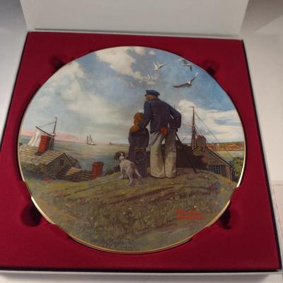 Norman Rockwell Collector's Plates with Original Boxes- Four Pieces (Choice A)