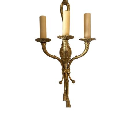 Pair 3 Arm Wall Sconce