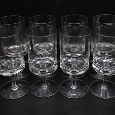 Vintage Ichendorf Regulus Crystal Wine Glasses - Set of 8