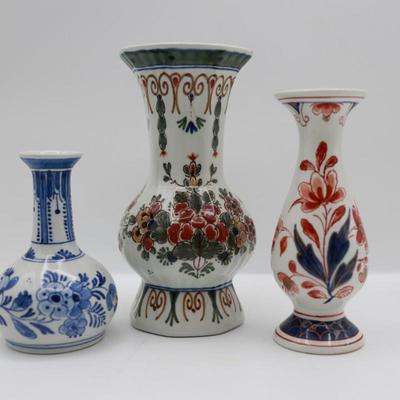 Delft Blue & Polychrome Vases