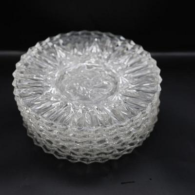 Vintage Federal Glass Pioneer 8" Plate Set