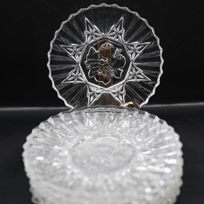 Vintage Federal Glass Pioneer 8" Plate Set