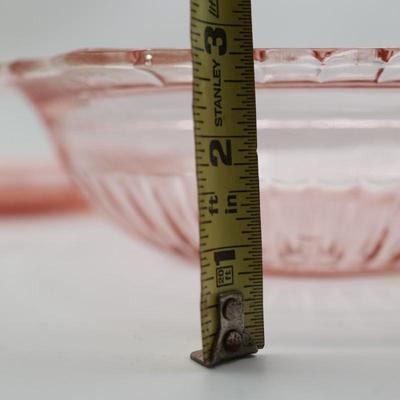 Collection of Pink Depression Glass