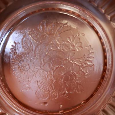 Collection of Pink Depression Glass