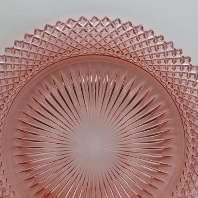 Collection of Pink Depression Glass