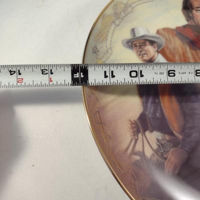 John Wayne Tribute Limited Edition Plate- 6162/9500- Comes with COA and Original Box