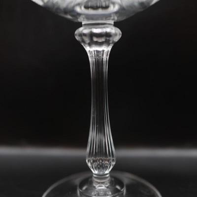 Cut Crystal Coupe Glasses - Set of 8