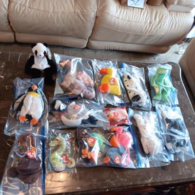 LIKE NEW MCDONALD'S AND STANDARD SIZE TY BEANIE BABIES