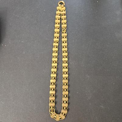 Antique Gold Necklace 14 KT Gold 20" 28.84 Grams
