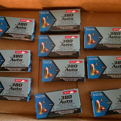 Sale Photo Thumbnail #3: Aguilar 380 Auto Ammo - 10 Full Boxes