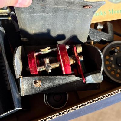 Sale Photo Thumbnail #25: Various Reels, Line, Fly Tying supplies as shown