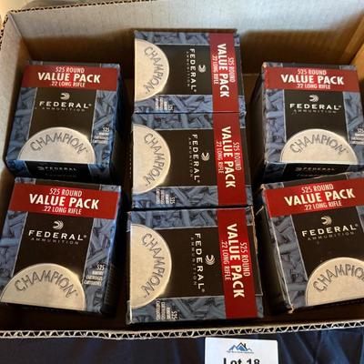 Sale Photo Thumbnail #39: 525 rounds per box - Federal 22 long rifle ammo