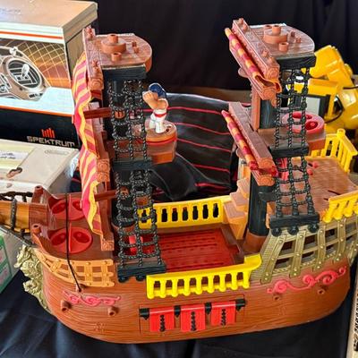 Sale Photo Thumbnail #91: Vintage Toy Pirate Ship as shown