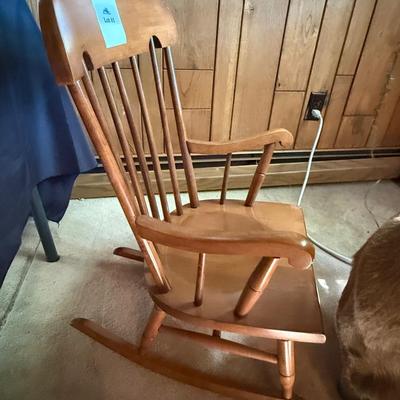 Sale Photo Thumbnail #107: cute small vintage wood kids rocker