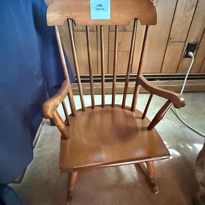 Sale Photo Thumbnail #106: cute small vintage wood kids rocker