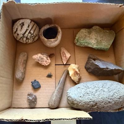 Sale Photo Thumbnail #121: All native small items as shown in flat box