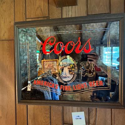 Sale Photo Thumbnail #127: working Coors original wall light/sign as shown