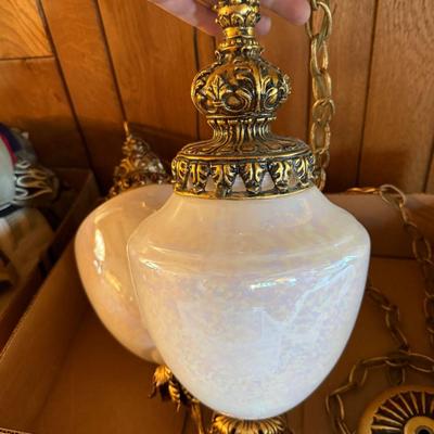 Sale Photo Thumbnail #132: pair of matching vintage light fixtures as shown