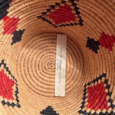 Sale Photo Thumbnail #144: 7 assorted Native made woven baskets