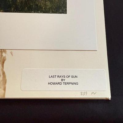Sale Photo Thumbnail #153: #839/950 signed Terpning Last Ray of Sun w/collector book