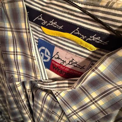 Sale Photo Thumbnail #157: 1 long & 6 short sleeve Men’s George Straight shirts