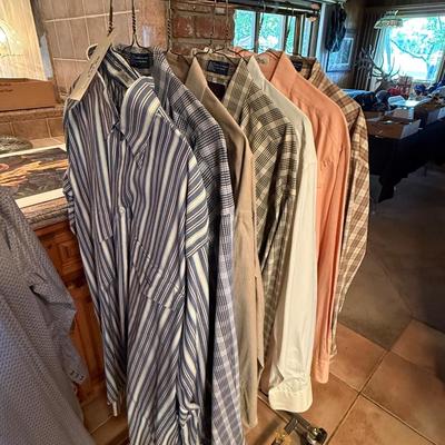 Sale Photo Thumbnail #164: 7 Total Extra Large Lucchese Men’s long sleeve shirts