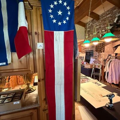Sale Photo Thumbnail #176: 13 Starred Vintage USA banner/flag
